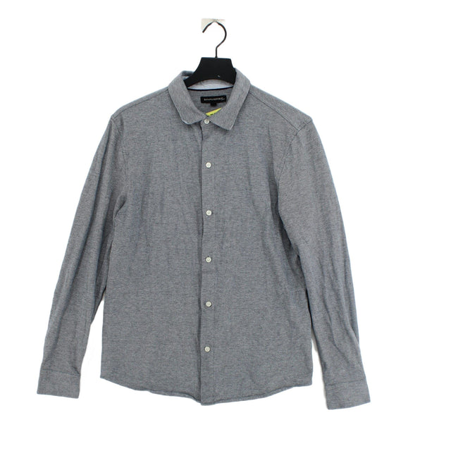 Banana Republic Men's Shirt M Grey Cotton with Elastane