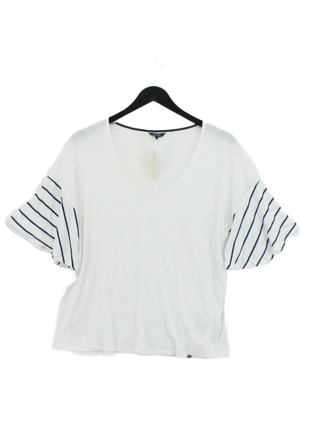 Salsa Women's T-Shirt L White Cotton with Linen