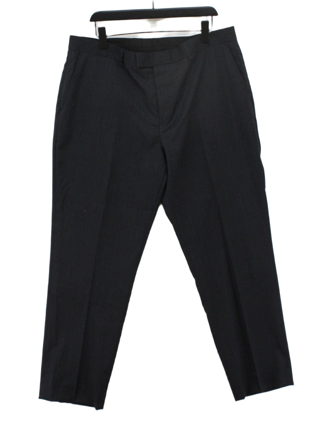 John Lewis Women's Suit Trousers W 40 in Grey 100% Wool