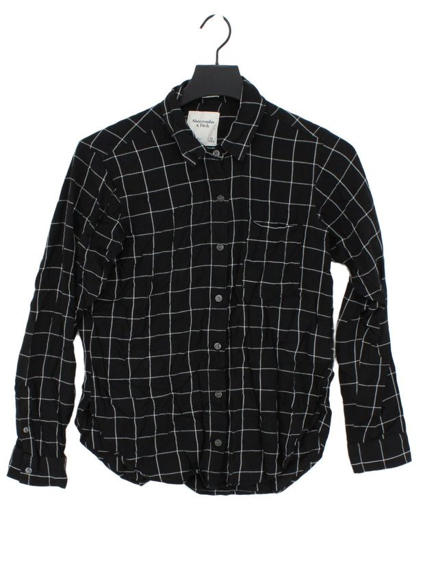 Abercrombie & Fitch Women's Shirt XS Black 100% Viscose