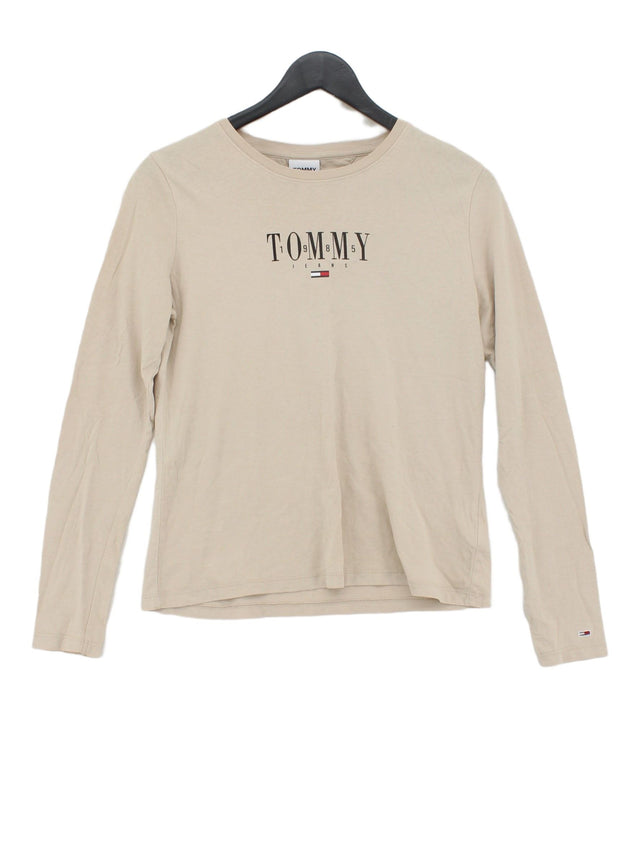 Tommy Jeans Women's Top S Tan 100% Cotton