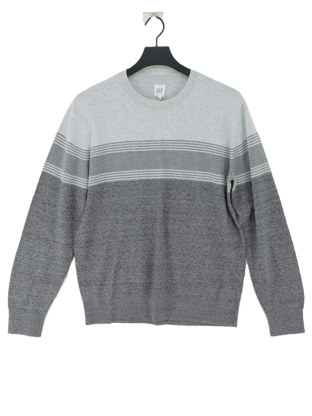 Gap Men's Jumper M Grey Cotton with Polyester