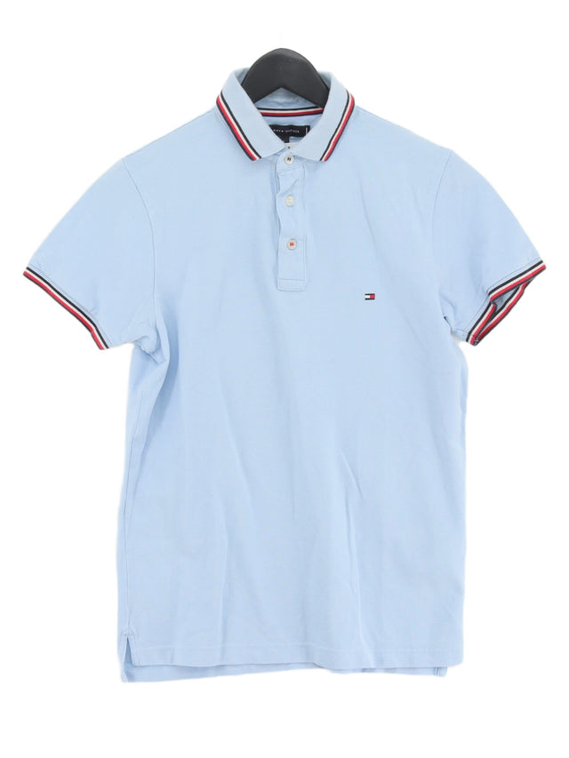 Tommy Hilfiger Men's Polo S Blue 100% Cotton