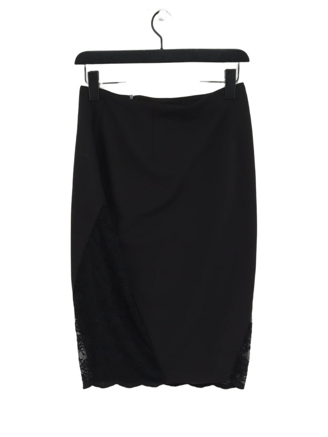 Naanaa Women's Midi Skirt UK 12 Black 100% Other