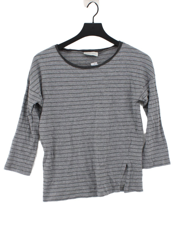 LE TRICOT PERUGIA Women's Top S Grey Wool with Elastane, Polyester, Viscose