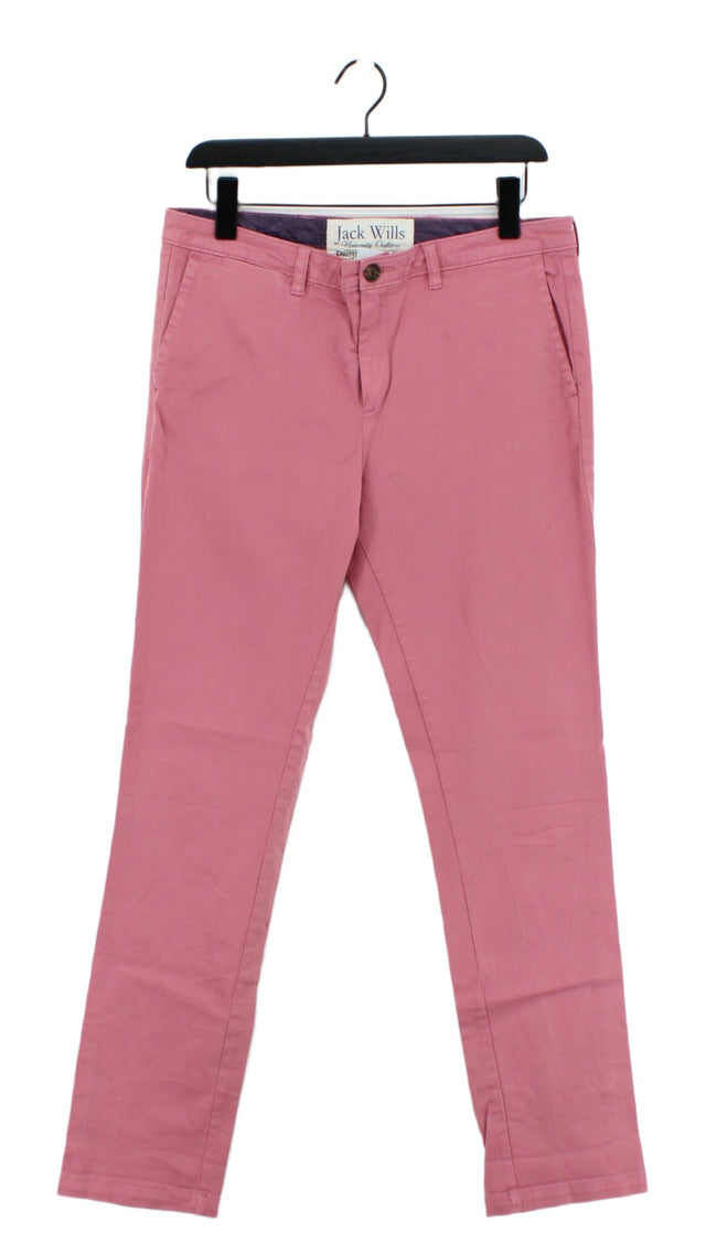 Jack Wills Women's Jeans UK 12 Pink 100% Other