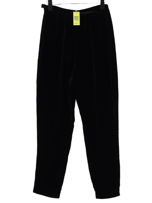 Windsmoor Women's Suit Trousers UK 10 Black Viscose with Silk