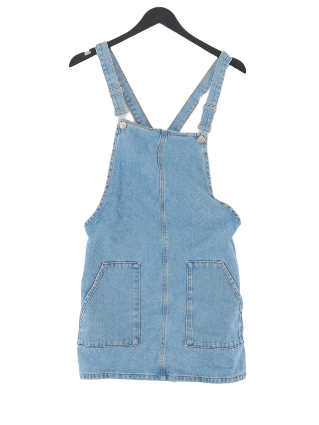 Topshop Women's Mini Dress UK 10 Blue 100% Cotton
