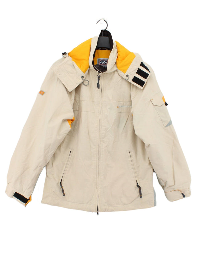 Billabong Men's Jacket Chest: 38 in Cream 100% Polyester
