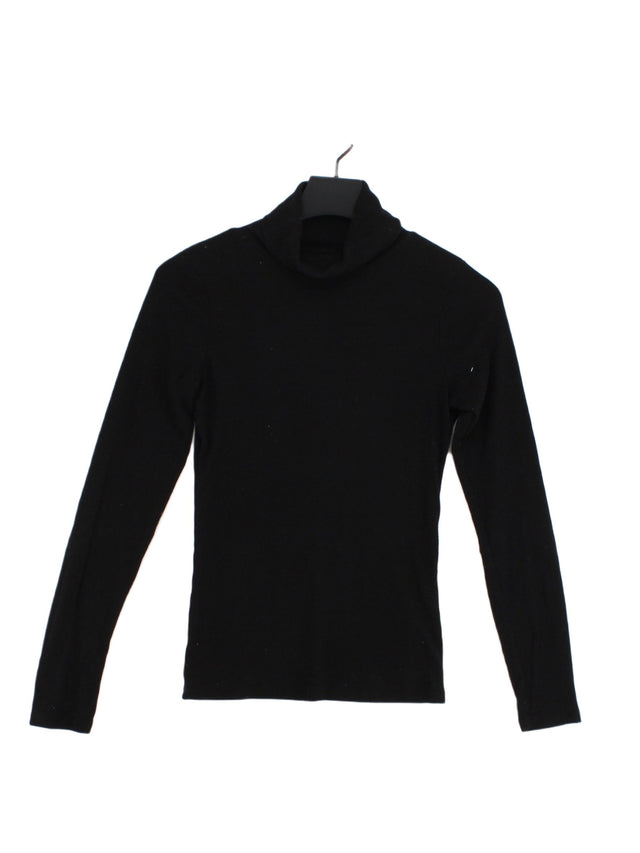 New Look Women's Jumper UK 10 Black Cotton with Polyester