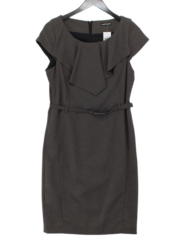 Warehouse Women's Midi Dress S Black 100% Other