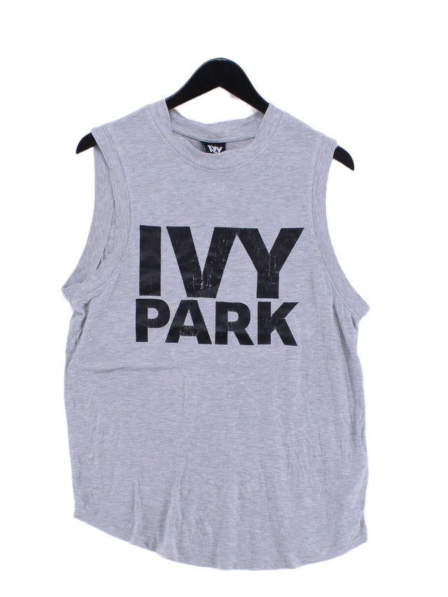 Ivy Park Women's T-Shirt M Grey 100% Lyocell Modal