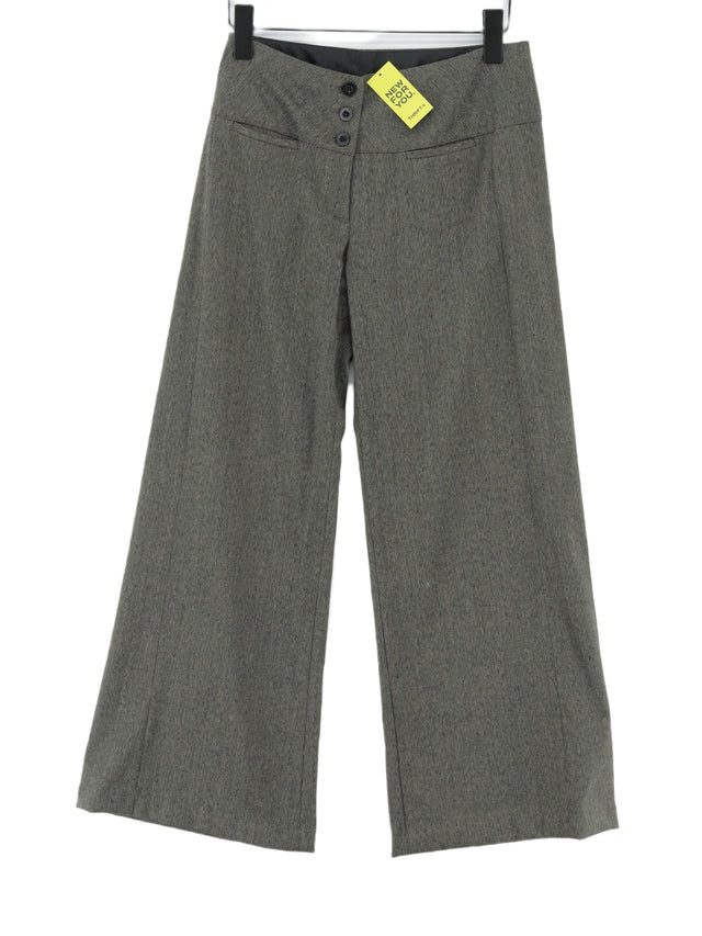 Betty Jackson Women's Suit Trousers UK 10 Grey Polyester with Elastane, Viscose