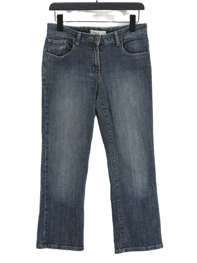 M&Co Women's Jeans UK 10 Blue Cotton with Elastane