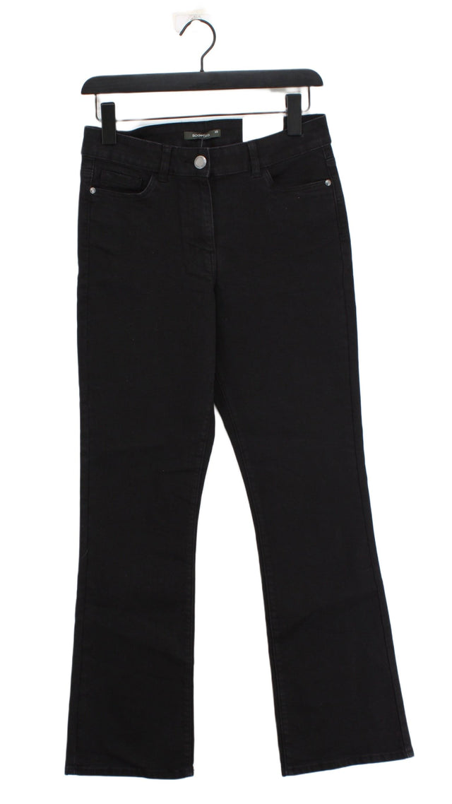 Bonmarche Women's Jeans UK 10 Black Cotton with Elastane, Polyester