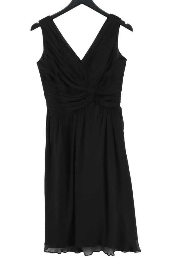 Definitions Women's Midi Dress UK 10 Black 100% Polyester