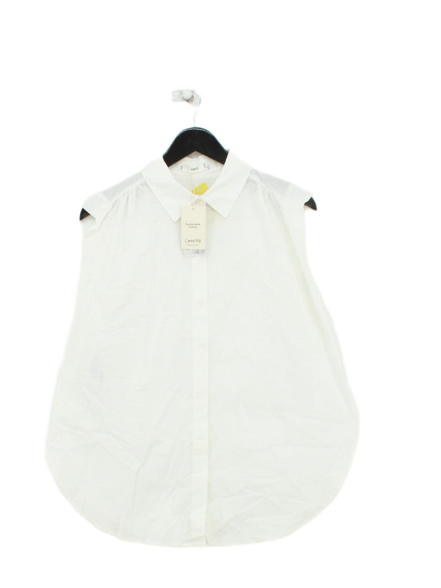 MNG Women's Shirt S White 100% Cotton