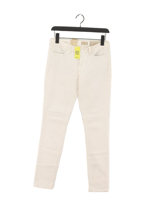 AllSaints Women's Jeans W 27 in White Cotton with Elastane