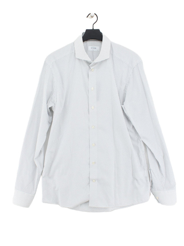 Eton Men's Shirt Chest: 44 in Multi 100% Cotton