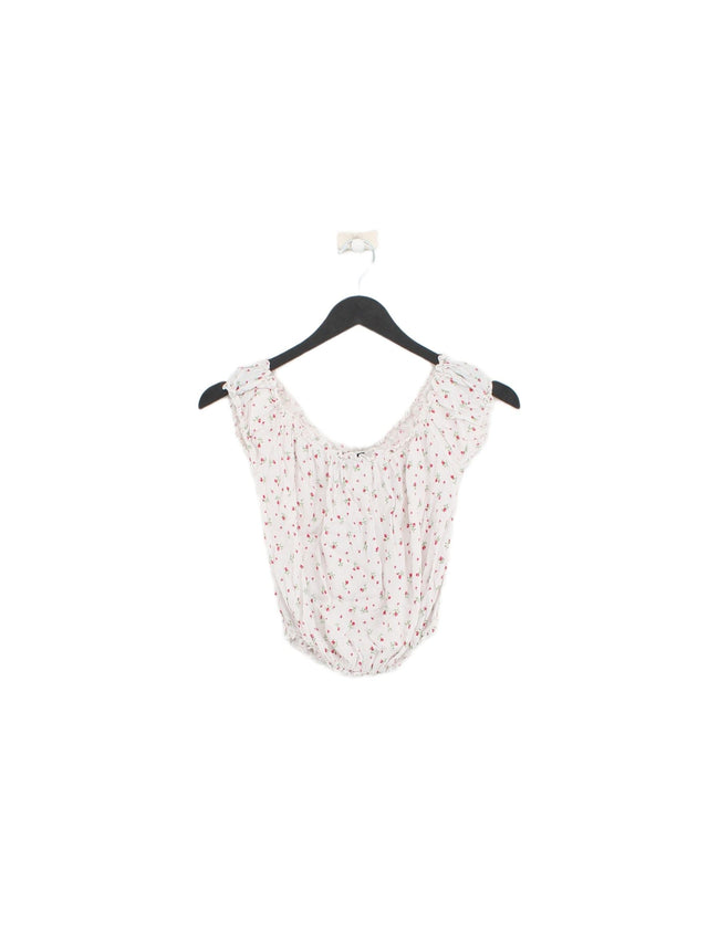 Brandy Melville Women's Top XS White 100% Viscose