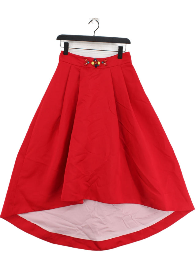 Liu Jo Women's Maxi Skirt UK 16 Red 100% Polyester