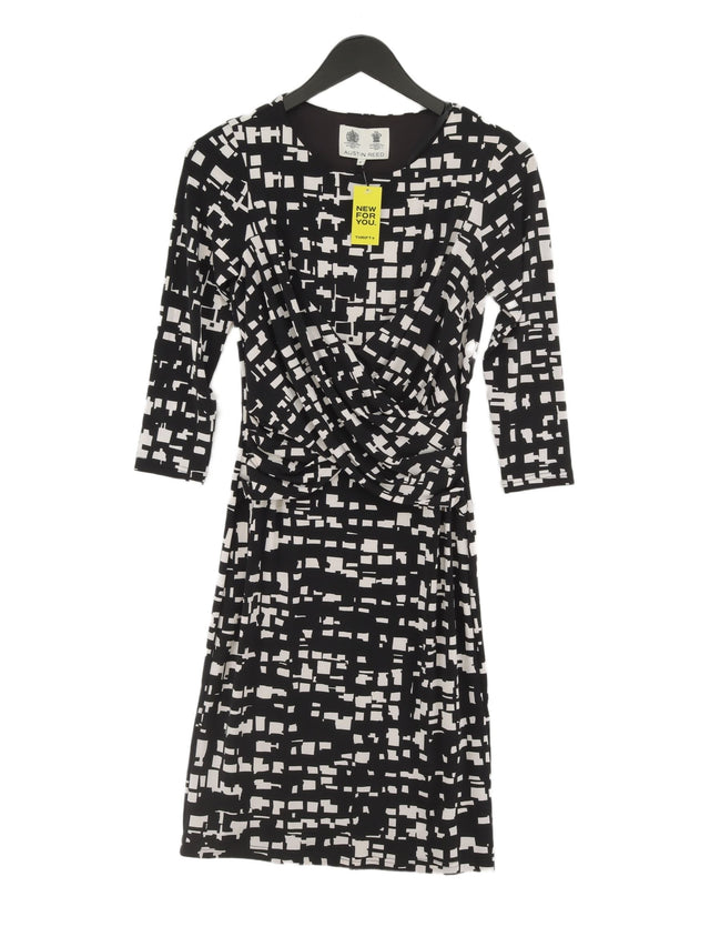 Austin Reed Women's Midi Dress UK 8 Black 100% Polyester