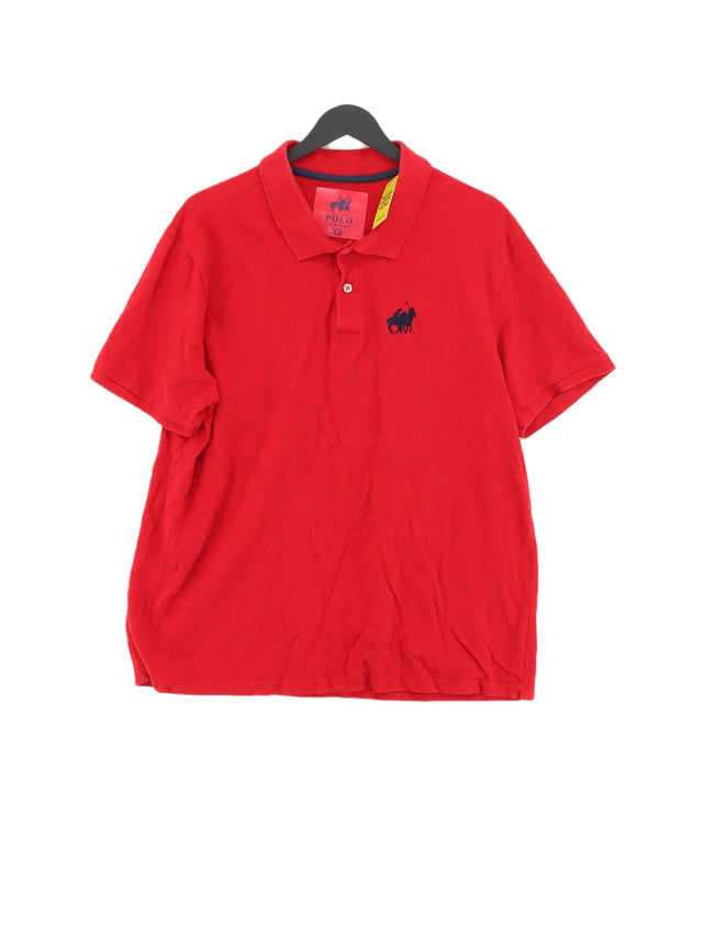 Ralph Lauren Women's Polo XL Red 100% Cotton