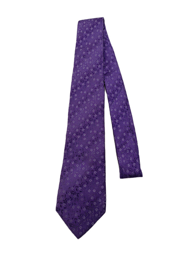Ted Baker Men's Tie Purple 100% Silk