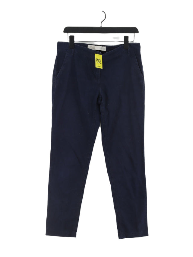 Next Women's Trousers UK 10 Blue 100% Cotton