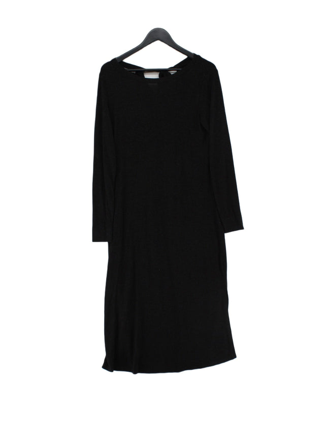 Studio W Women's Midi Dress M Black Viscose with Elastane, Polyester