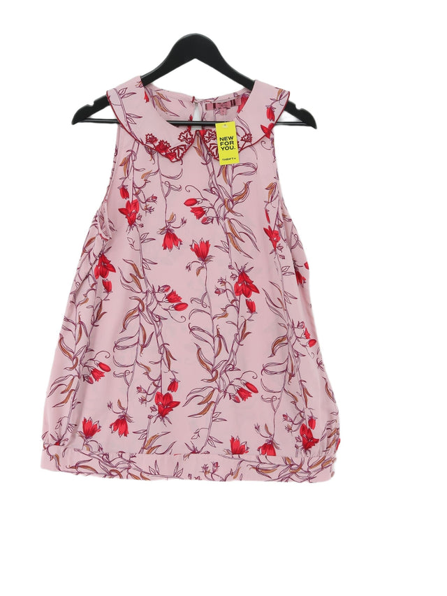 Next Women's T-Shirt UK 16 Pink 100% Polyester