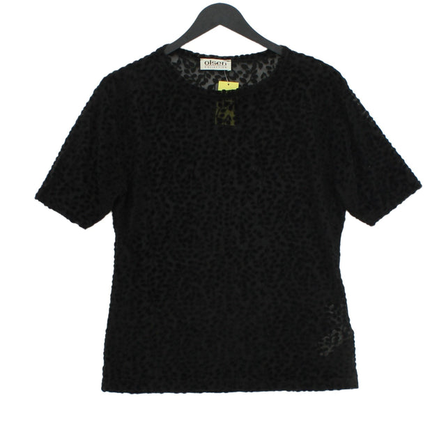 Olsen Women's Top UK 14 Black 100% Polyester