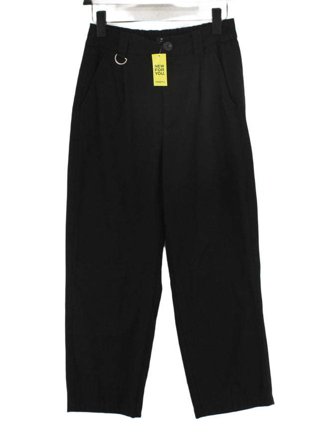 Bershka Women's Suit Trousers UK 10 Black Elastane with Polyester, Viscose