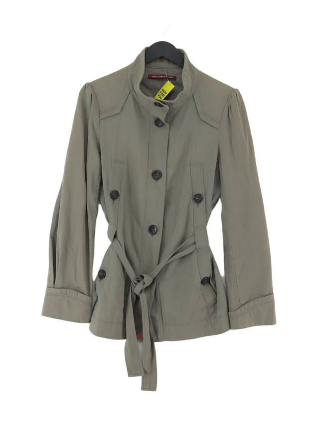 Comptoir Des Cotonniers Women's Coat UK 10 Green 100% Cotton