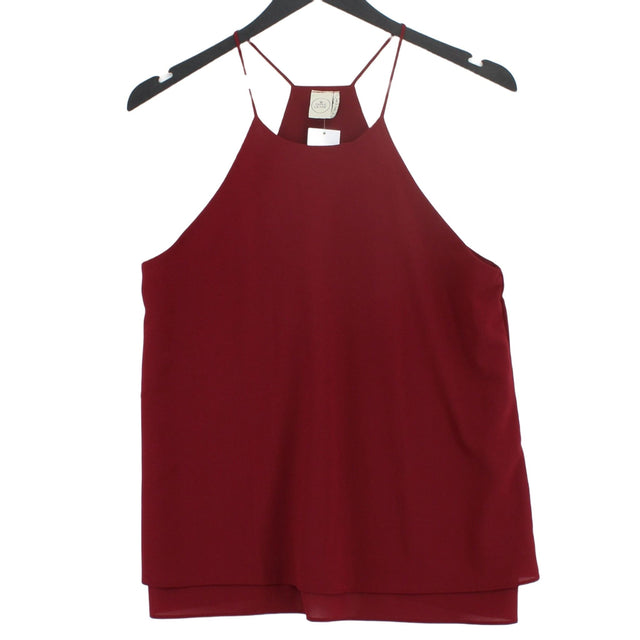 Paper Crane Women's Top S Red 100% Other