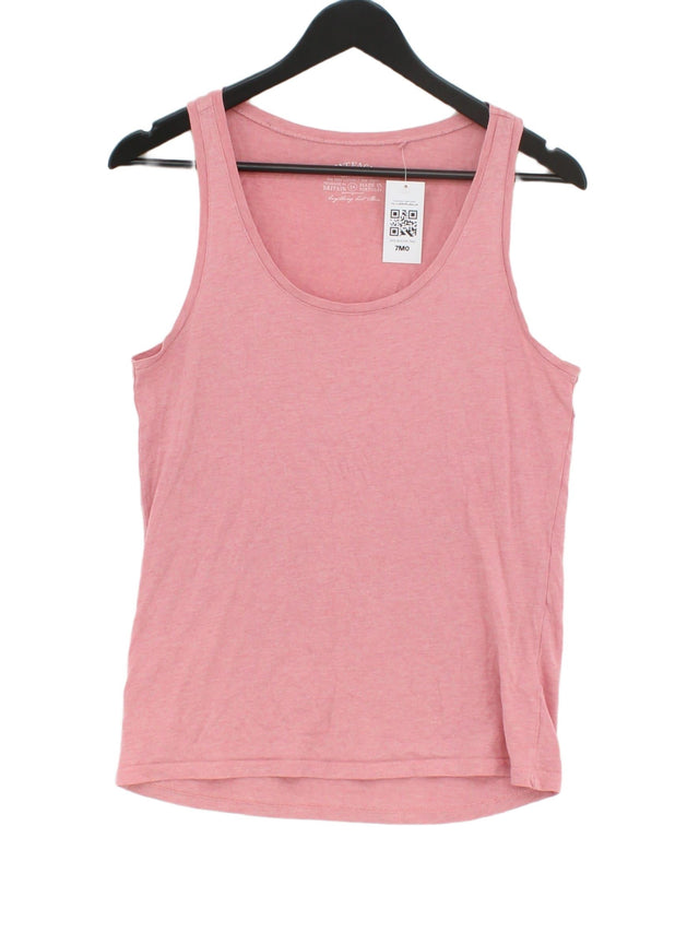 FatFace Women's T-Shirt UK 14 Pink 100% Cotton