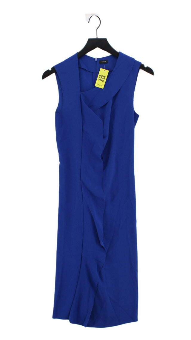 Joseph Women's Midi Dress UK 8 Blue Other with Elastane, Polyester