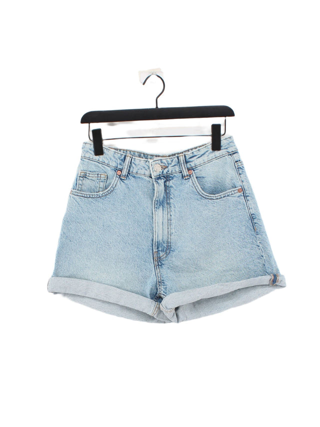 Zara Women's Shorts UK 12 Blue 100% Other