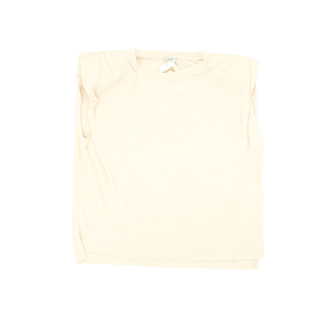 New Collection Pimkie Women's Top S Cream Polyester with Lyocell Modal