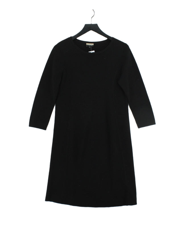 Jaeger Women's Midi Dress M Black 100% Wool