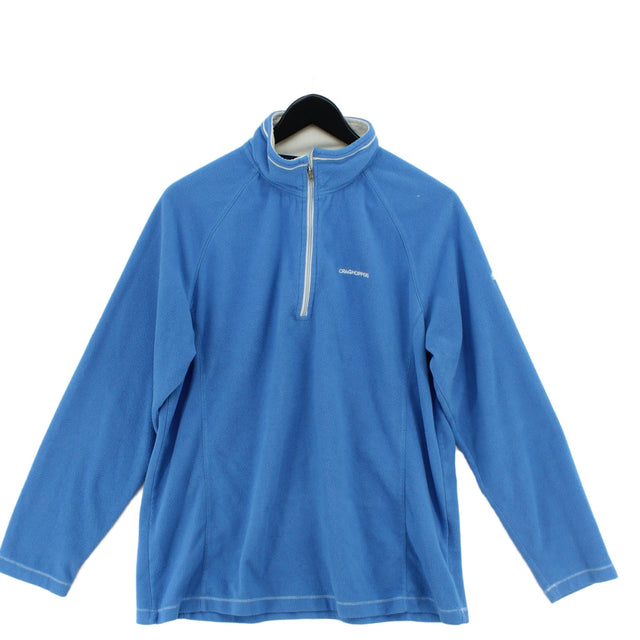 Craghoppers Women's Jumper UK 16 Blue 100% Polyester