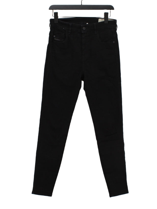 Diesel Women's Jeans W 28 in; L 32 in Black Polyester with Cotton, Elastane
