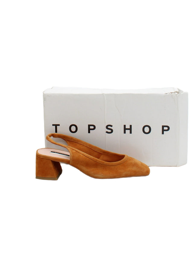 Topshop Women's Heels UK 3 Orange 100% Other