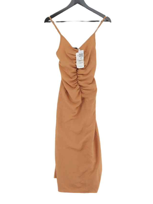 Gdg Actuel Women's Maxi Dress M Brown 100% Polyester