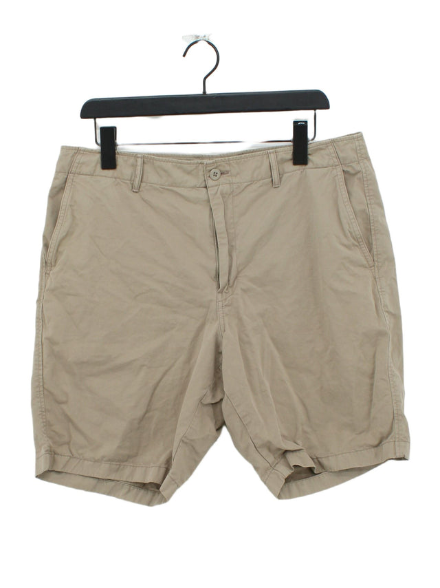 Uniqlo Men's Shorts L Tan 100% Cotton