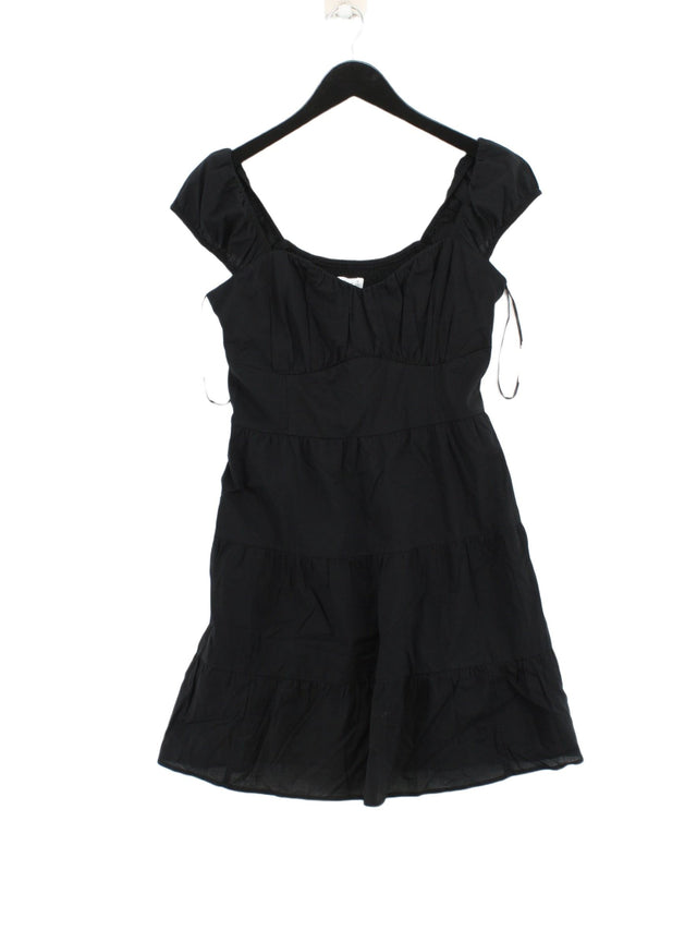 Hollister Women's Mini Dress M Black 100% Cotton