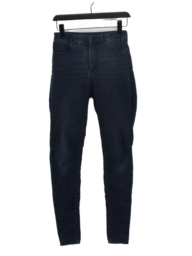 Monki Women's Jeans W 27 in Blue 100% Cotton