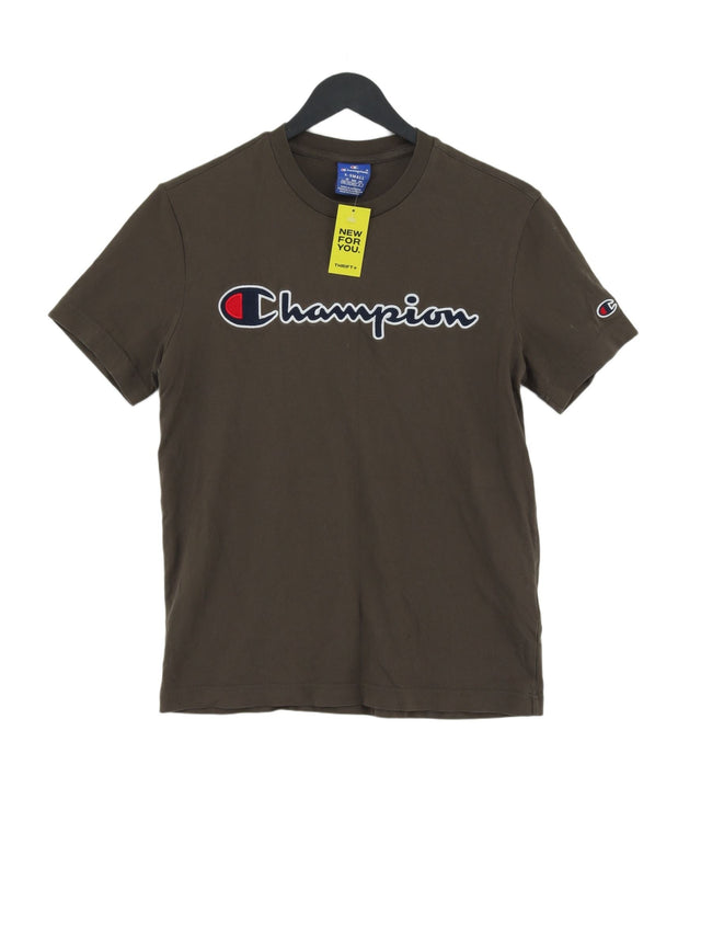 Champion Men's T-Shirt XS Brown 100% Cotton