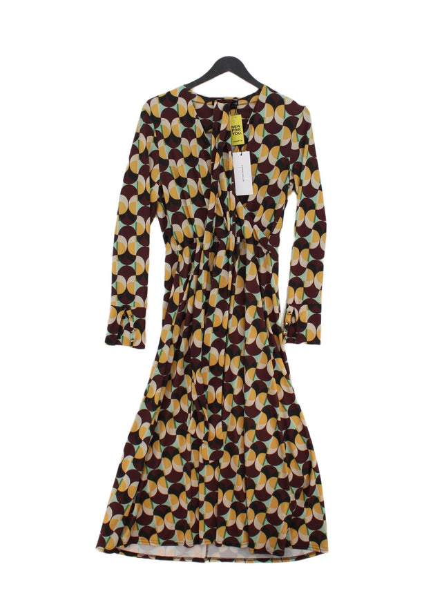 Karen Millen Women's Midi Dress UK 12 Multi Polyester with Elastane