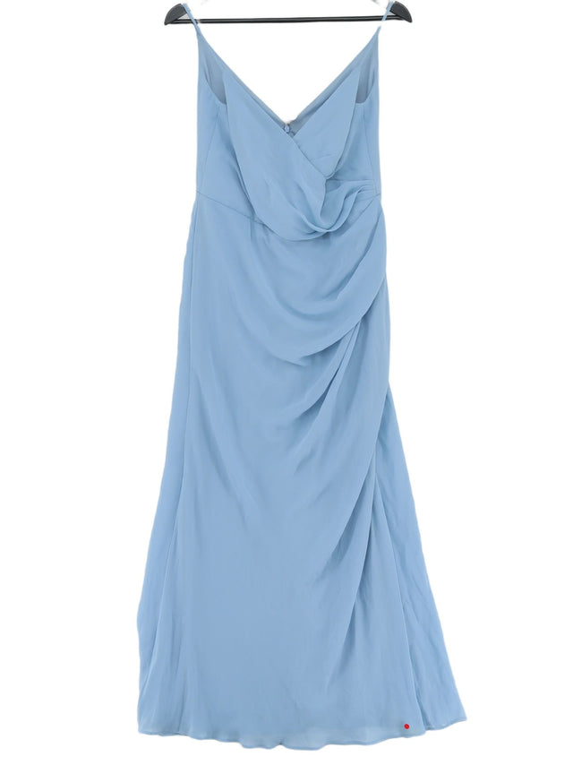 Infinite By Wed2b Women's Maxi Dress UK 12 Blue 100% Polyester